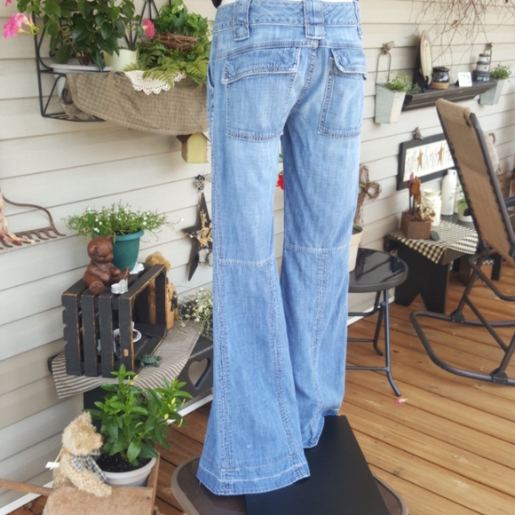 JOIE ♡ Sweet Cute 'n Sexy Faded Distressed Denim Skinny Coupe Cut Flare Jeans 27 - Picture 12 of 16